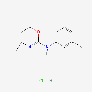5,6-Dihydro-2-m-toluidino-4,4,6-trimethyl-4H-1,3-oxazine hydrochloride - 72549-86-1
