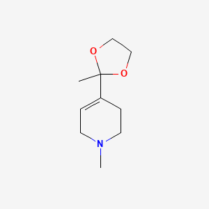 1,2,3,6-Tetrahydro-1-methyl-4-(2-methyl-1,3-dioxolan-2-yl)pyridine - 60553-32-4