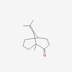 1-Methyl-9-(1-methylethylidene)bicyclo[3.3.1]nonan-2-one - 56630-95-6