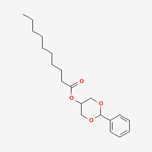 2-Phenyl-1,3-dioxan-5-yl decanoate - 56630-72-9