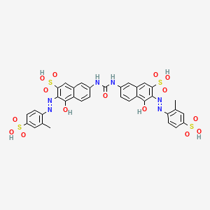7,7'-(Carbonyldiimino)bis(4-hydroxy-3-((2-methyl-4-sulphophenyl)azo)naphthalene-2-sulphonic) acid - 79255-95-1