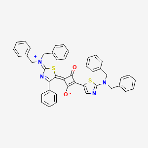 1-(2-Dibenzylamino-4-phenyl-thiazol-5-yl)-3-(2,5-dihydro-2-dibenzylimmonium-4-phenyl-thiazol-5-ylidene)-2-oxo-cyclobuten-4-olate - 