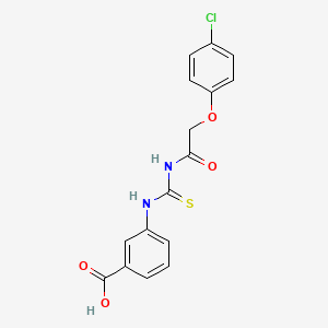 3-[[2-(4-Chlorophenoxy)acetyl]carbamothioylamino]benzoic acid - 461421-42-1