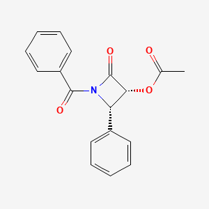 (3R,4S)-1-Benzoyl-2-oxo-4-phenylazetidin-3-YL acetate - 