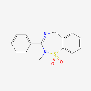 1,2,4-Benzothiadiazepine, 2,5-dihydro-2-methyl-3-phenyl-, 1,1-dioxide - 40431-23-0