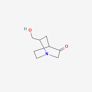 3-Quinuclidinone, 6-(hydroxymethyl)- - 34291-62-8