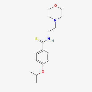 Benzamide, p-isopropoxy-N-(2-morpholinoethyl)thio- - 32412-08-1