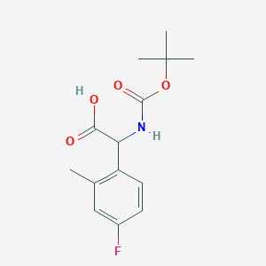 2-((tert-Butoxycarbonyl)amino)-2-(4-fluoro-2-methylphenyl)acetic acid - 
