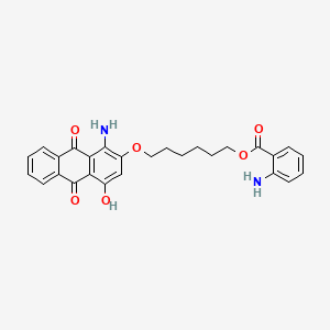 9,10-Anthracenedione, 1-amino-2-((6-((2-aminobenzoyl)oxy)hexyl)oxy)-4-hydroxy- - 32873-14-6