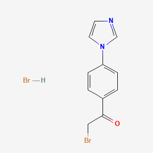 2-Bromo-1-[4-(1H-imidazol-1-yl)phenyl]ethanone hydrobromide - 