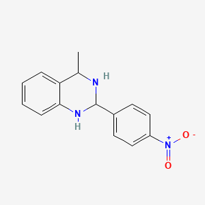 4-Methyl-2-(4-nitrophenyl)-1,2,3,4-tetrahydroquinazoline - 84570-89-8