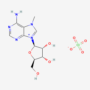 7-Methyladenosine Perchlorate; 6-Amino-7-methyl-9-ss-D-ribofuranosyl-7H-purinium Perchlorate - 