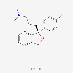 3-[(1S)-1-(4-fluorophenyl)-3H-2-benzofuran-1-yl]-N,N-dimethylpropan-1-amine;hydrobromide - 