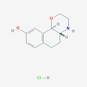 (4aR,10bR)-3,4,4a,5,6,10b-hexahydro-2H-benzo[h][1,4]benzoxazin-9-ol;hydrochloride - 