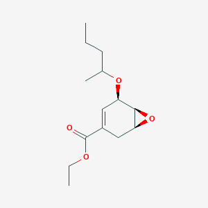 (1S, 5R, 6S)-5-(1-n-Propylethoxy)-7-oxabicyclo[4.1.0]hept-3-ene-3-carboxylic Acid Ethyl Ester (Mixture of Diastereomers) - 