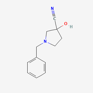 1-Benzyl-3-hydroxypyrrolidine-3-carbonitrile - 