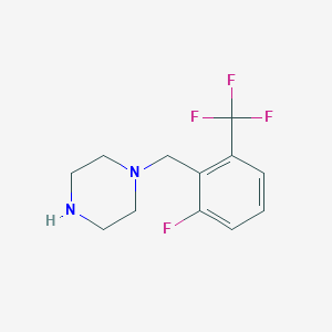 1-(2-Fluoro-6-(trifluoromethyl)benzyl)piperazine - 