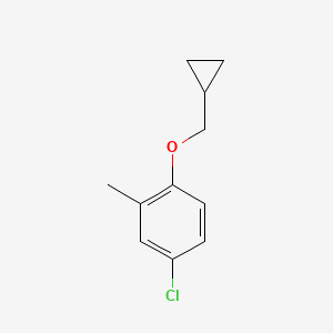 4-Chloro-1-(cyclopropylmethoxy)-2-methylbenzene - 