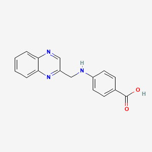 4-{[(Quinoxalin-2-yl)methyl]amino}benzoic acid - 62294-86-4