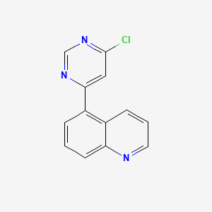 4-Chloro-6-(quinolin-5-yl)pyrimidine - 