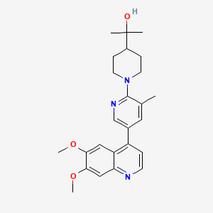 2-(1-(5-(6,7-Dimethoxyquinolin-4-yl)-3-methylpyridin-2-yl)piperidin-4-yl)propan-2-ol -