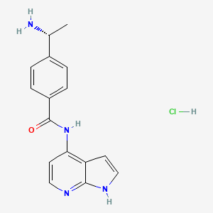 4-[(1R)-1-aminoethyl]-N-(1H-pyrrolo[2,3-b]pyridin-4-yl)benzamide;hydrochloride - 471843-75-1