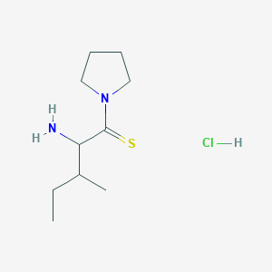 2-Amino-3-methyl-1-pyrrolidin-1-ylpentane-1-thione;hydrochloride - 