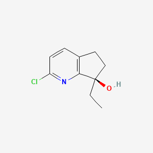 (R)-2-Chloro-7-ethyl-6,7-dihydro-5H-cyclopenta[b]pyridin-7-ol - 