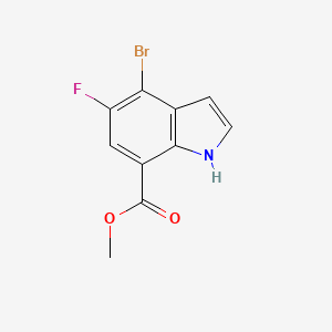methyl 4-bromo-5-fluoro-1H-indole-7-carboxylate - 