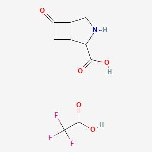 6-Oxo-3-azabicyclo[3.2.0]heptane-2-carboxylic acid;2,2,2-trifluoroacetic acid - 