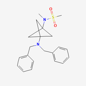 N-[3-(dibenzylamino)-1-bicyclo[1.1.1]pentanyl]-N-methyl-methanesulfonamide - 