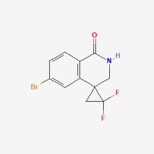 6-Bromo-1',1'-difluoro-spiro[2,3-dihydroisoquinoline-4,2'-cyclopropane]-1-one - 