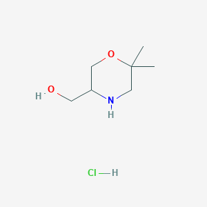 (6,6-Dimethylmorpholin-3-yl)methanol hydrochloride - 