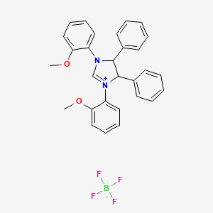 1,3-Bis(2-methoxyphenyl)-4,5-diphenyl-4,5-dihydroimidazol-1-ium;tetrafluoroborate - 