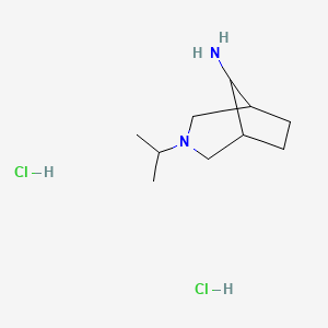 3-Isopropyl-3-azabicyclo[3.2.1]octan-8-amine;dihydrochloride - 