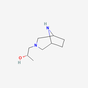 (2S)-1-(3,8-diazabicyclo[3.2.1]octan-3-yl)propan-2-ol - 