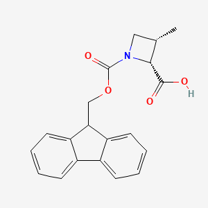 (2R,3S)-1-(9H-fluoren-9-ylmethoxycarbonyl)-3-methyl-azetidine-2-carboxylic acid - 