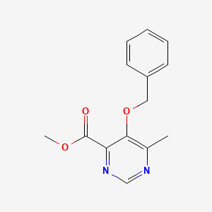 Methyl 5-benzyloxy-6-methyl-pyrimidine-4-carboxylate - 