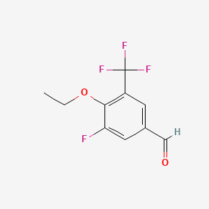 4-Ethoxy-3-fluoro-5-(trifluoromethyl)benzaldehyde - 