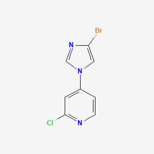 4-(4-bromo-1H-imidazol-1-yl)-2-chloropyridine - 
