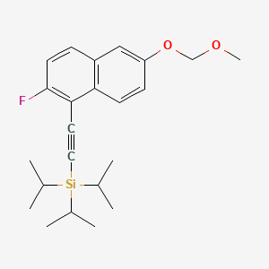 2-[2-Fluoro-6-(methoxymethoxy)-1-naphthyl]ethynyl-triisopropyl-silane - 