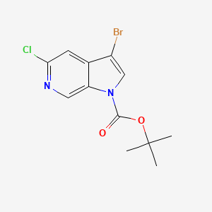 Tert-butyl 3-bromo-5-chloro-1H-pyrrolo[2,3-C]pyridine-1-carboxylate - 