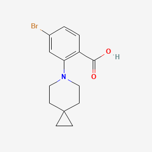 4-Bromo-2-(6-azaspiro[2.5]octan-6-yl)benzoic acid - 
