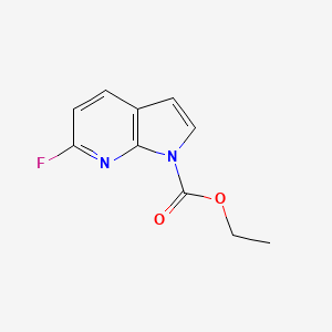 1H-Pyrrolo[2,3-b]pyridine-1-carboxylic acid, 6-fluoro-, ethyl ester - 