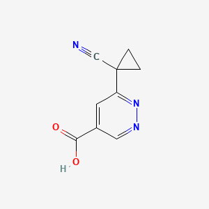 6-(1-Cyanocyclopropyl)pyridazine-4-carboxylic acid - 