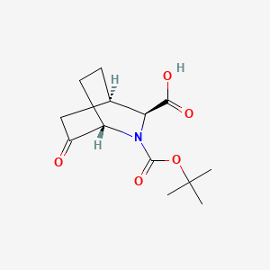 (1S,3S,4R)-2-Tert-butoxycarbonyl-6-oxo-2-azabicyclo[2.2.2]octane-3-carboxylic acid - 