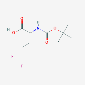 (2R)-2-(Tert-butoxycarbonylamino)-5,5-difluoro-hexanoic acid - 