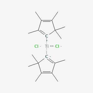 1,2,3,5,5-Pentamethylcyclopenta-1,3-diene;titanium(2+);dichloride - 