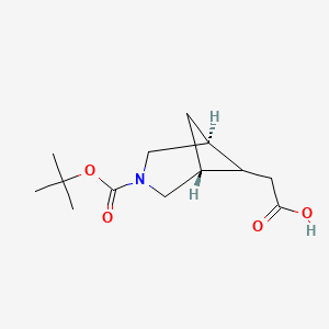2-[Endo-3-tert-butoxycarbonyl-3-azabicyclo[3.1.1]heptan-6-YL]acetic acid - 