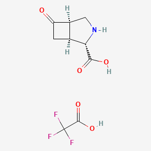(1S,2S,5R)-6-oxo-3-azabicyclo[3.2.0]heptane-2-carboxylic acid;2,2,2-trifluoroacetic acid - 